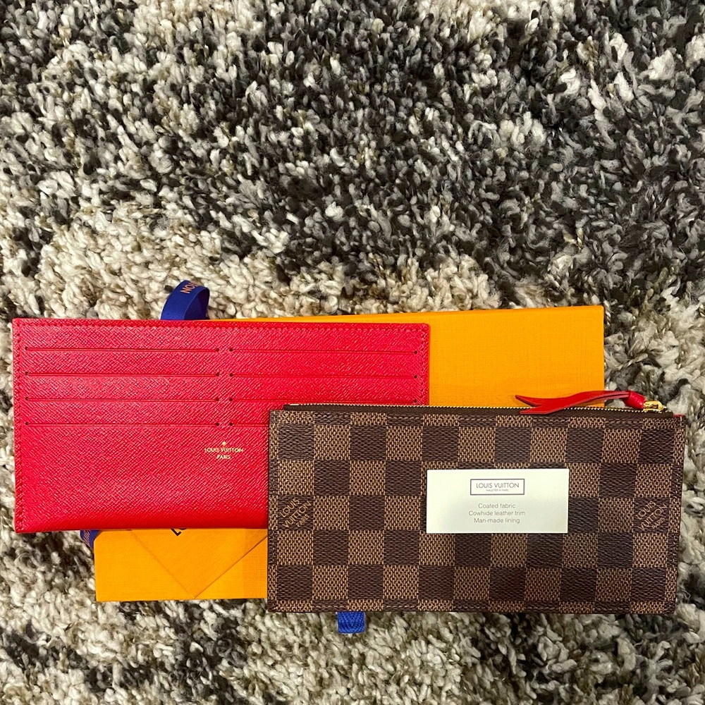 Felicie Pochette Wallet Inserts (Damier Ebene)